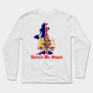 United We Stand - team Great Britain GB - Tee shirt map emblem United Kingdom Long Sleeve T-Shirt